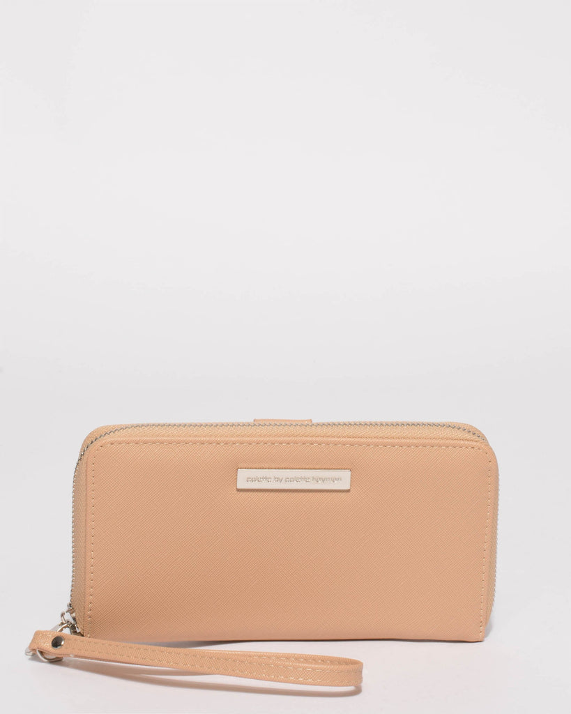 Beige Sofia Mobile Wallet