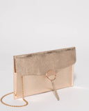Gold Ramona Envelope Clutch Bag