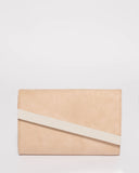 Natural Tessa Diagonal Clutch Bag
