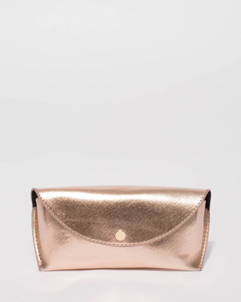 Rose Gold Portable Glasses Case