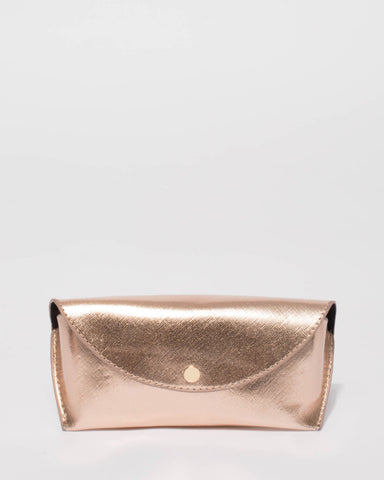 Rose Gold Portable Glasses Case