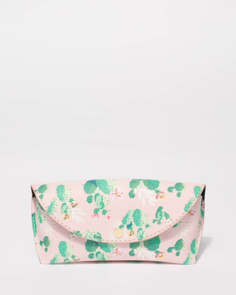 Pink Cactus Portable Glasses Case