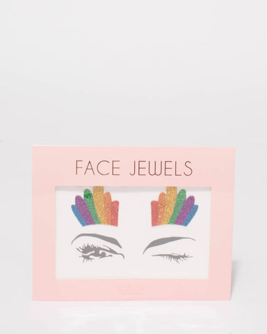 Multi Colour Glitter Face Stickers