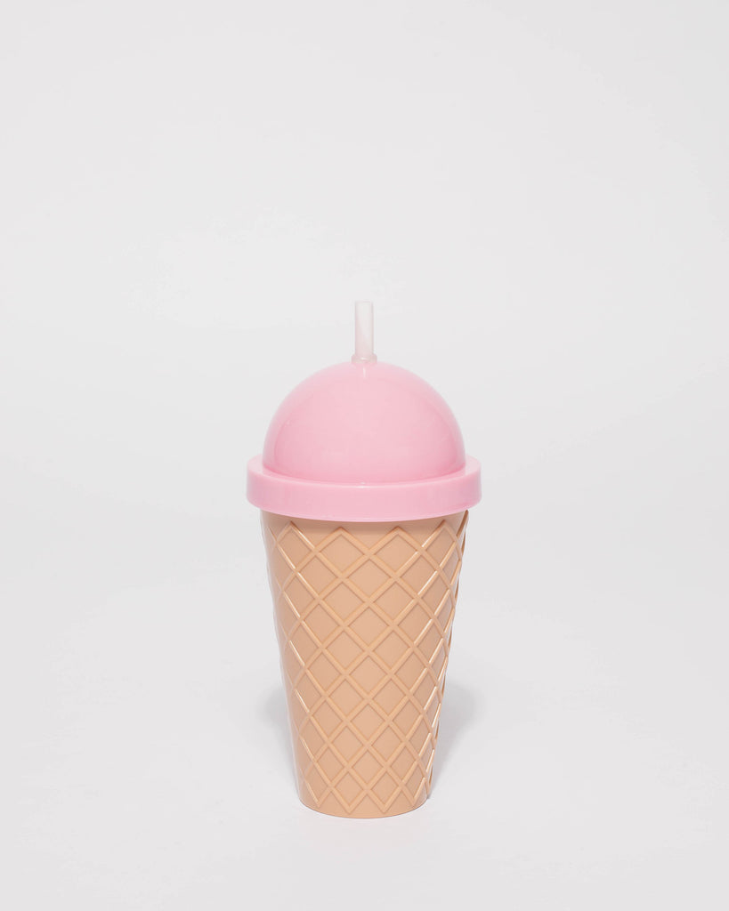 Pink Ice Cream Smoothie Cup