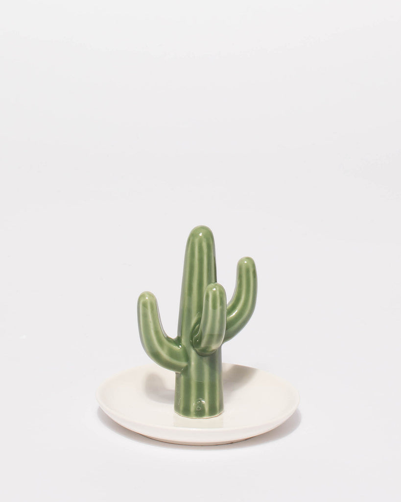 Green Cactus Jewel Tray