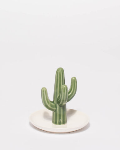 Green Cactus Jewel Tray