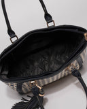 Navy Kaylin Large Tote Bag