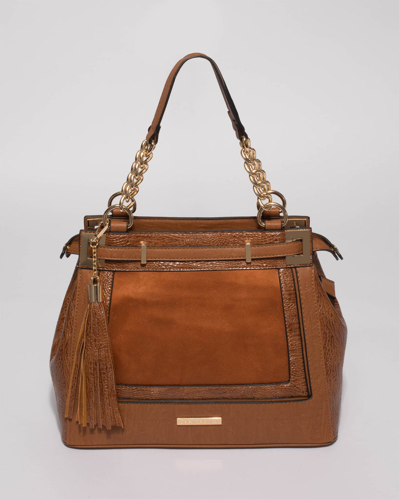 Tan Zoe Multi Tote Bag