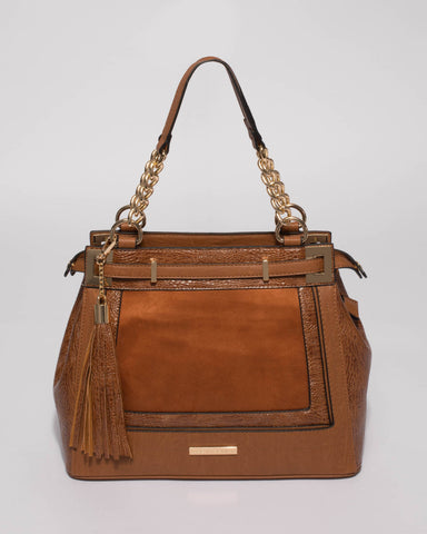 Tan Zoe Multi Tote Bag