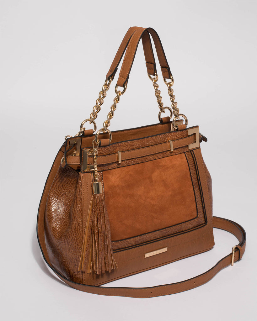 Tan Zoe Multi Tote Bag
