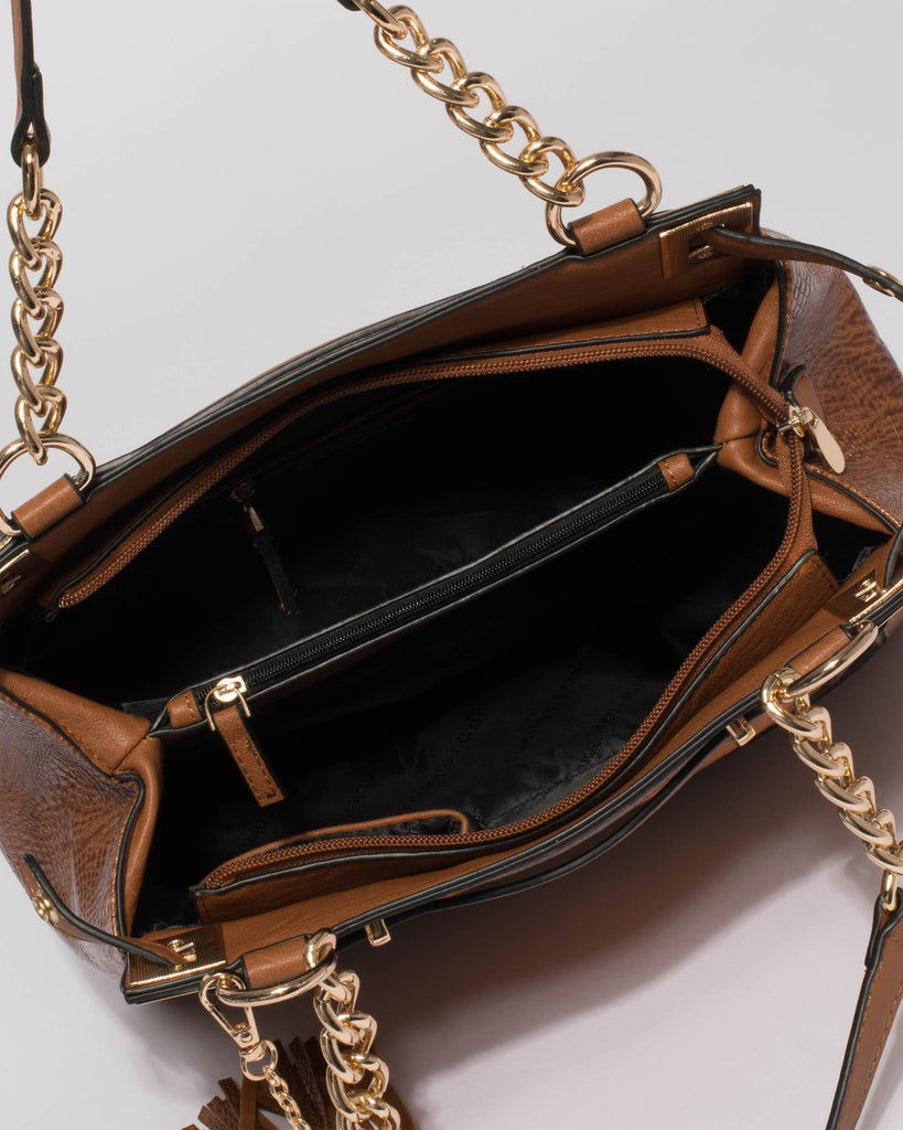 Tan Zoe Multi Tote Bag