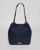 Navy Scarlett Slouch Tote Bag