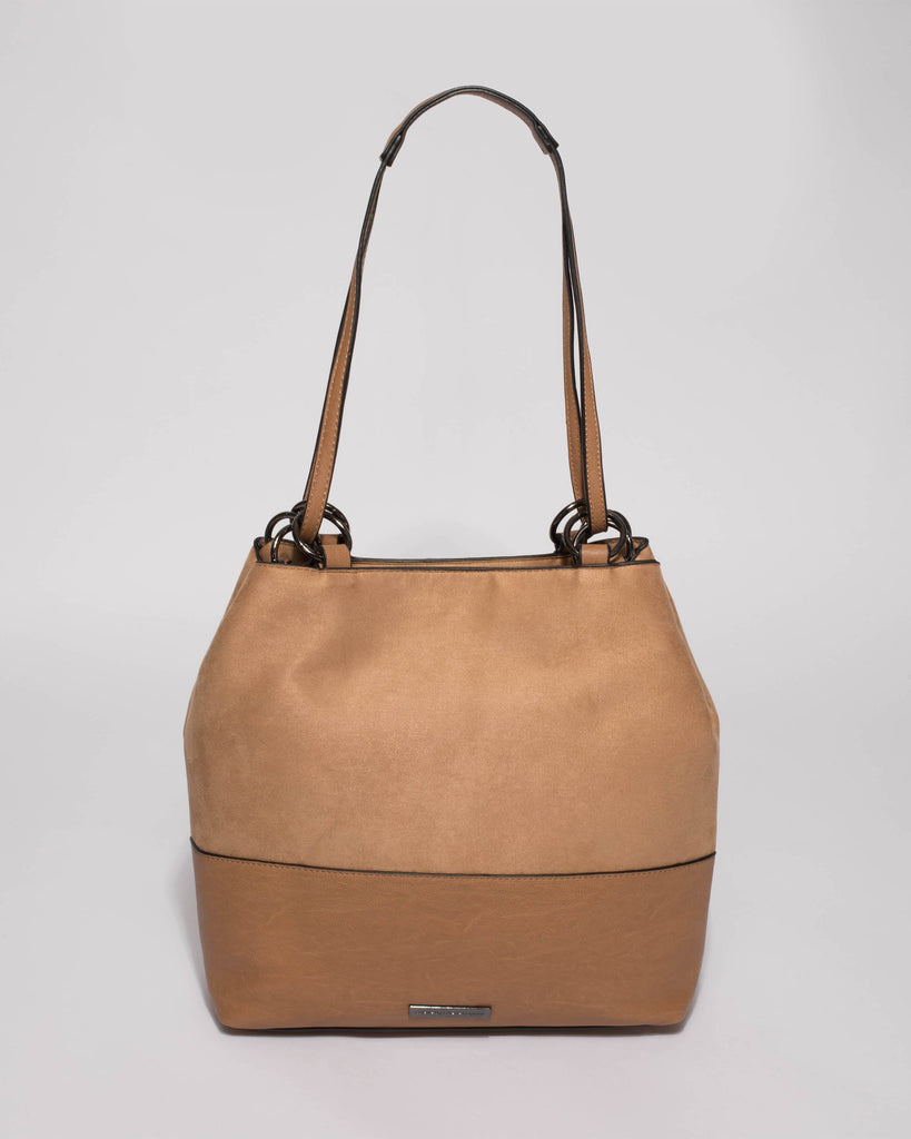 Caramel Scarlett Slouch Tote Bag