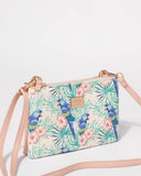 Multi Colour Parrot Double Peta Crossbody Bag