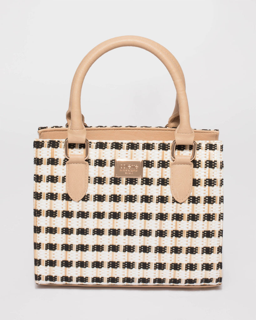 Natural Sia Weave Tote Bag