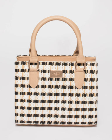 Natural Sia Weave Tote Bag