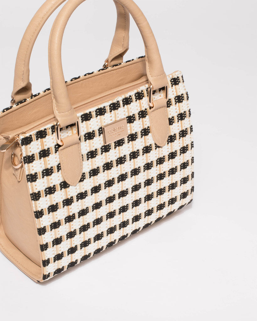 Natural Sia Weave Tote Bag