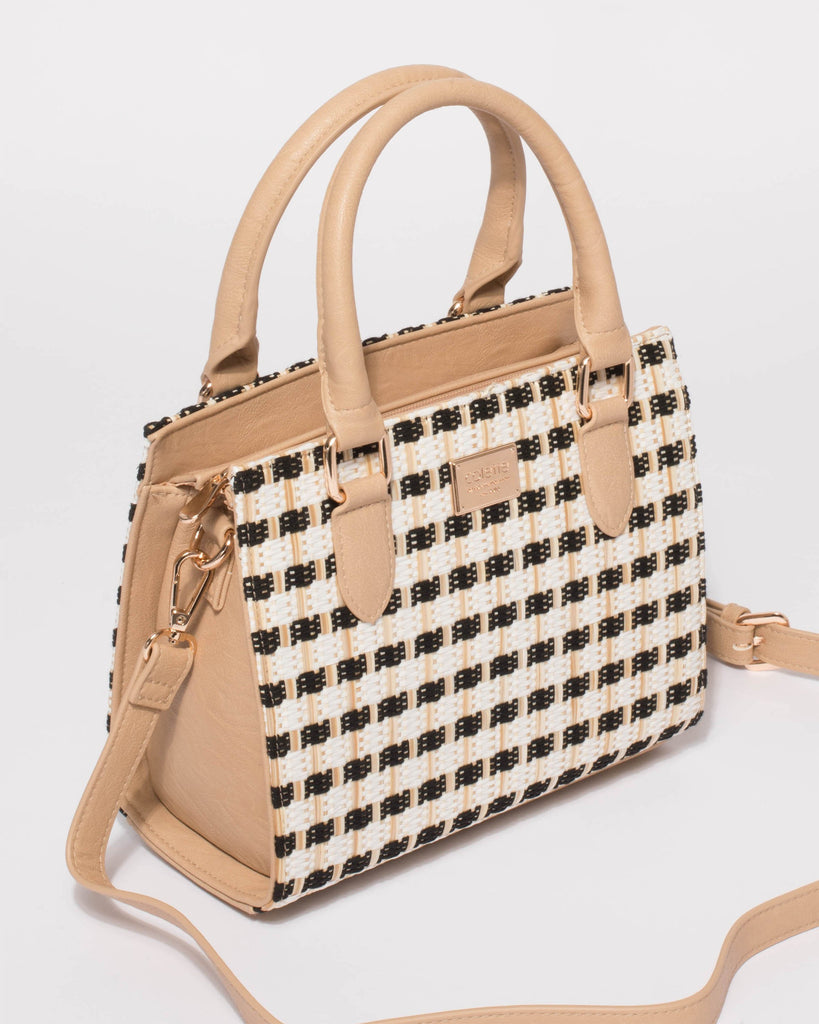 Natural Sia Weave Tote Bag