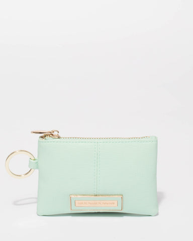 Mint Green Keyring Purse