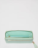 Mint Green Nina Embossed Wallet