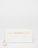 White Nina Embossed Wallet