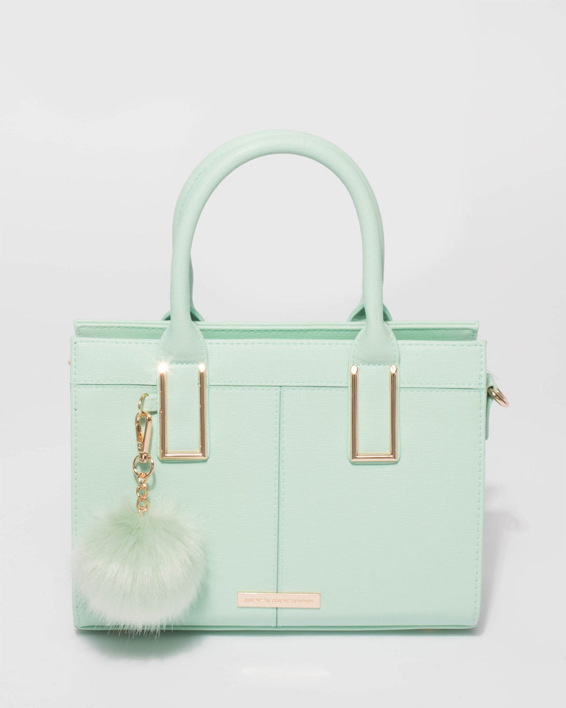 Mint Green Stef Pom Pom Mini Bag
