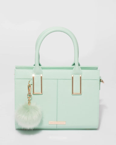 Mint Green Stef Pom Pom Mini Bag