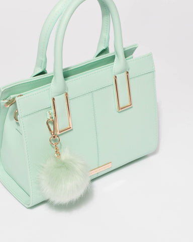 Mint Green Stef Pom Pom Mini Bag