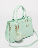 Mint Green Stef Pom Pom Mini Bag