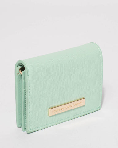 Mint Green Morgan Mini Wallet