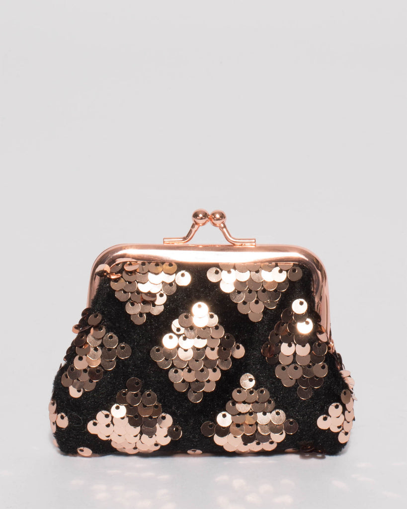 Rose Gold Mini Clip Purse