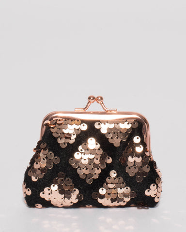 Rose Gold Mini Clip Purse
