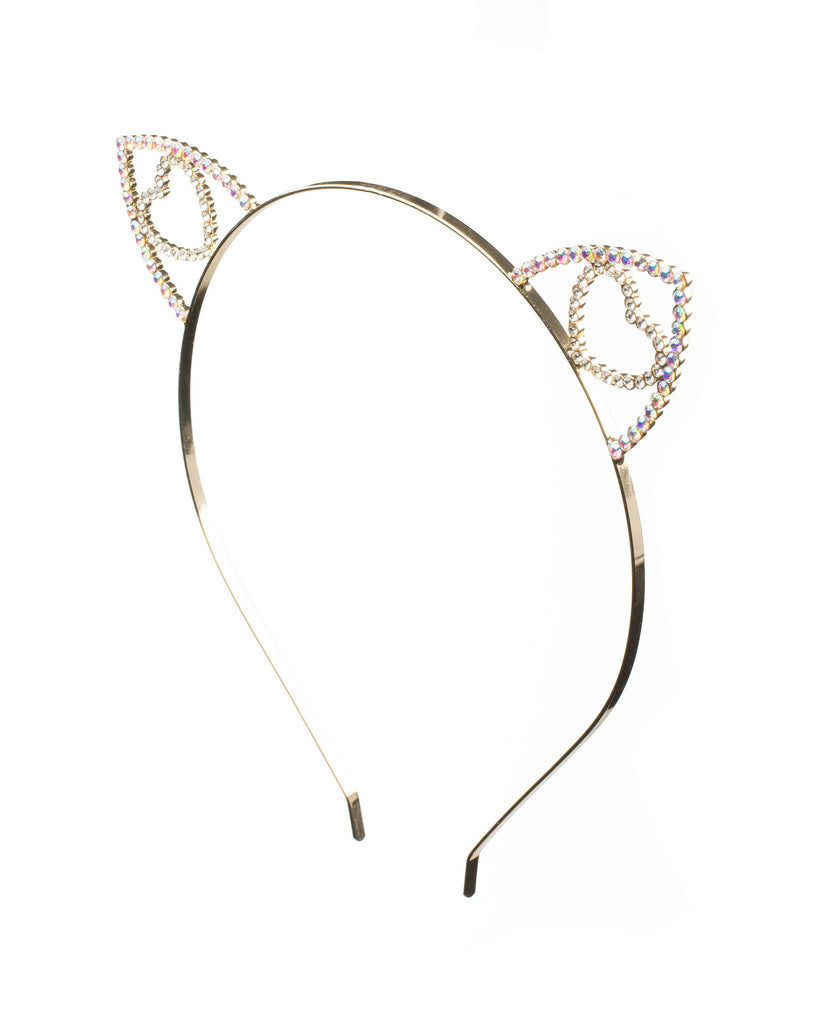 Gold Diamante Ear Headband
