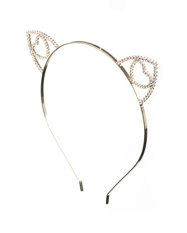Gold Diamante Ear Headband