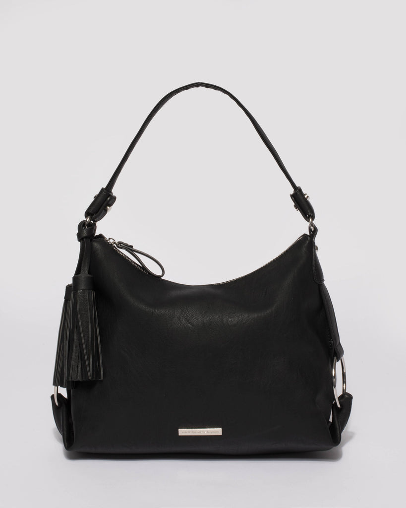 Black Natalie Slouch Tote Bag