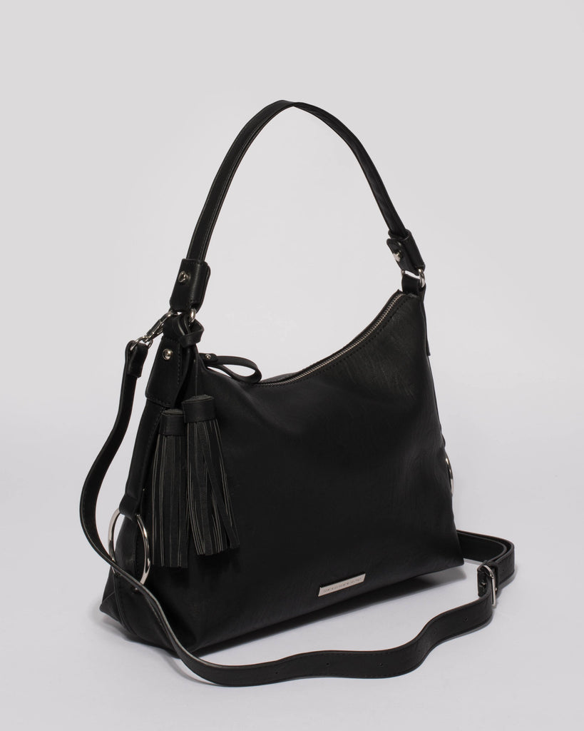 Black Natalie Slouch Tote Bag