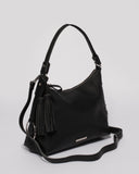 Black Natalie Slouch Tote Bag