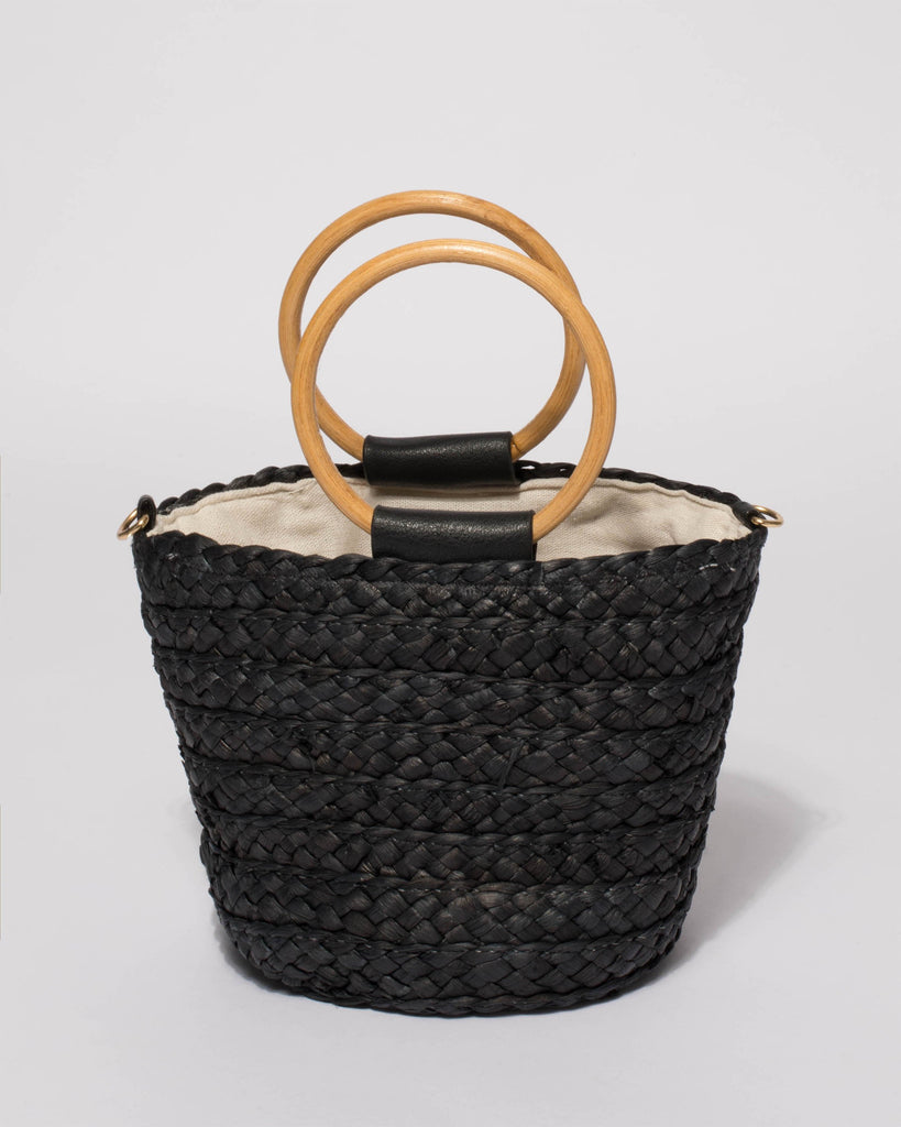 Black Keke Round Handle Mini Bag