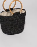 Black Keke Round Handle Mini Bag