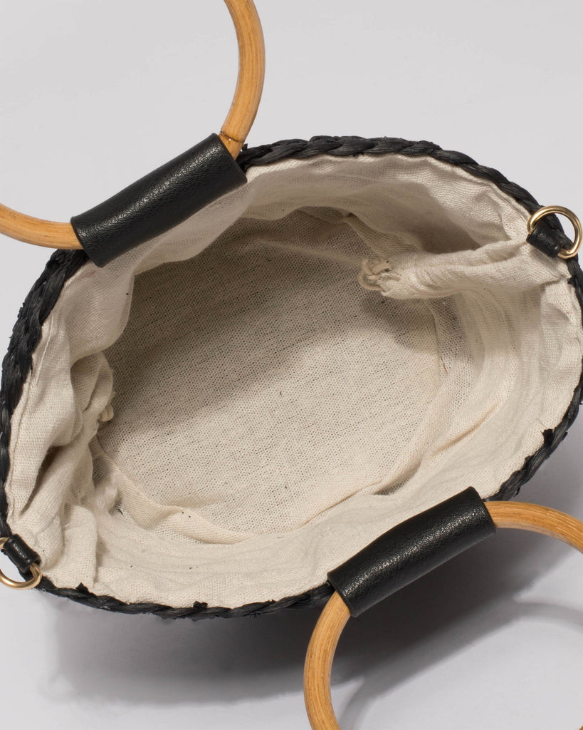 Black Keke Round Handle Mini Bag