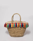 Natural Weave Large Tassel Summer Tote