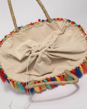 Natural Weave Large Tassel Summer Tote