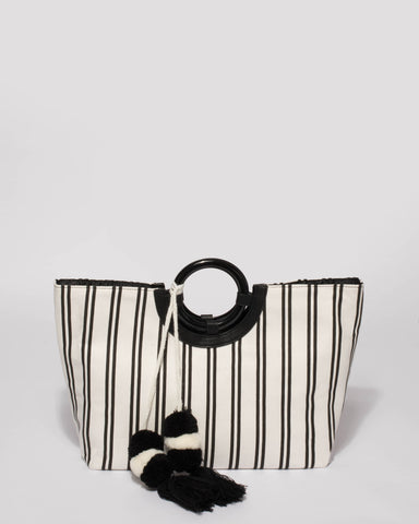 Monochrome Hazel Large Beach Tote