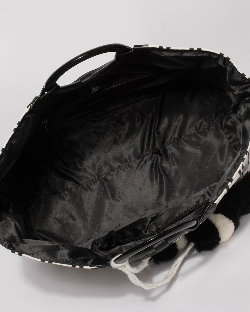 Monochrome Hazel Large Beach Tote