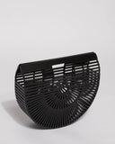 Black Gia Tassel Basket Small Bag