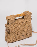 Natural Weave Maya Square Small Bag