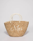 Natural Mrs Straw Tote Bag