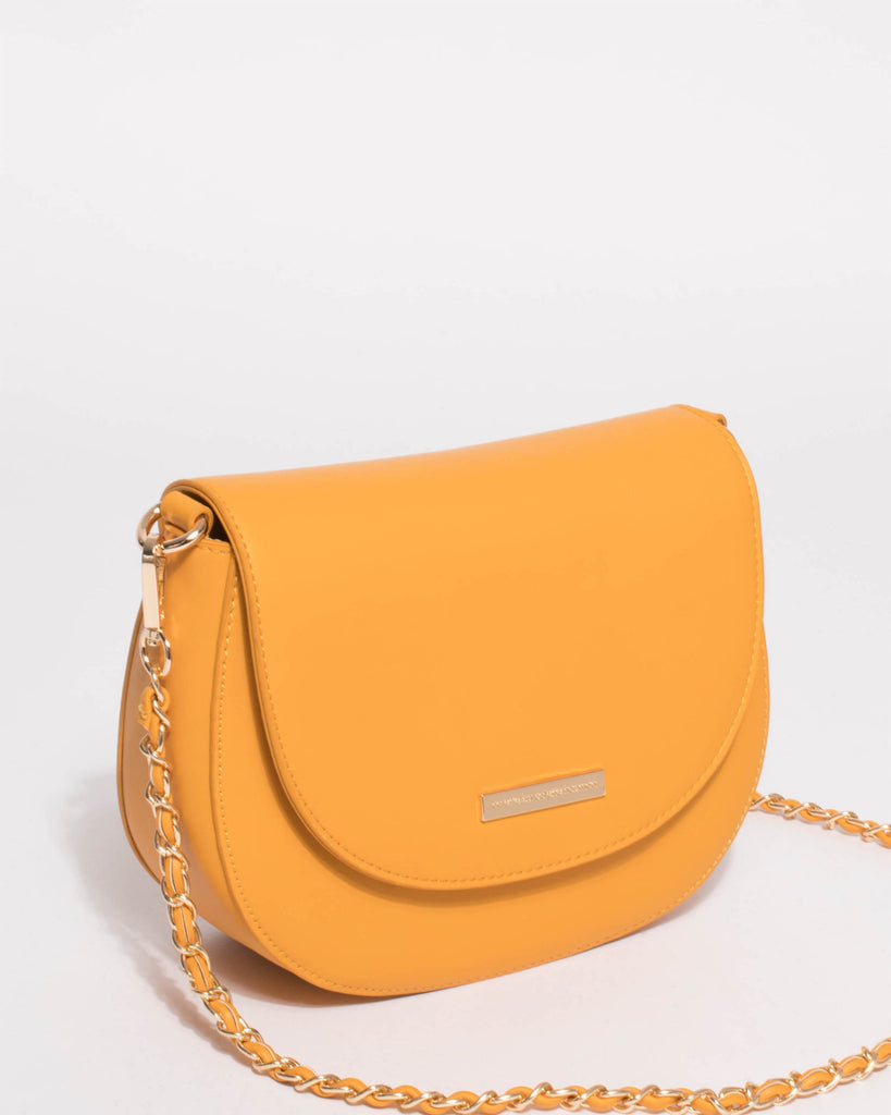 Yellow Sadie Saddle Bag