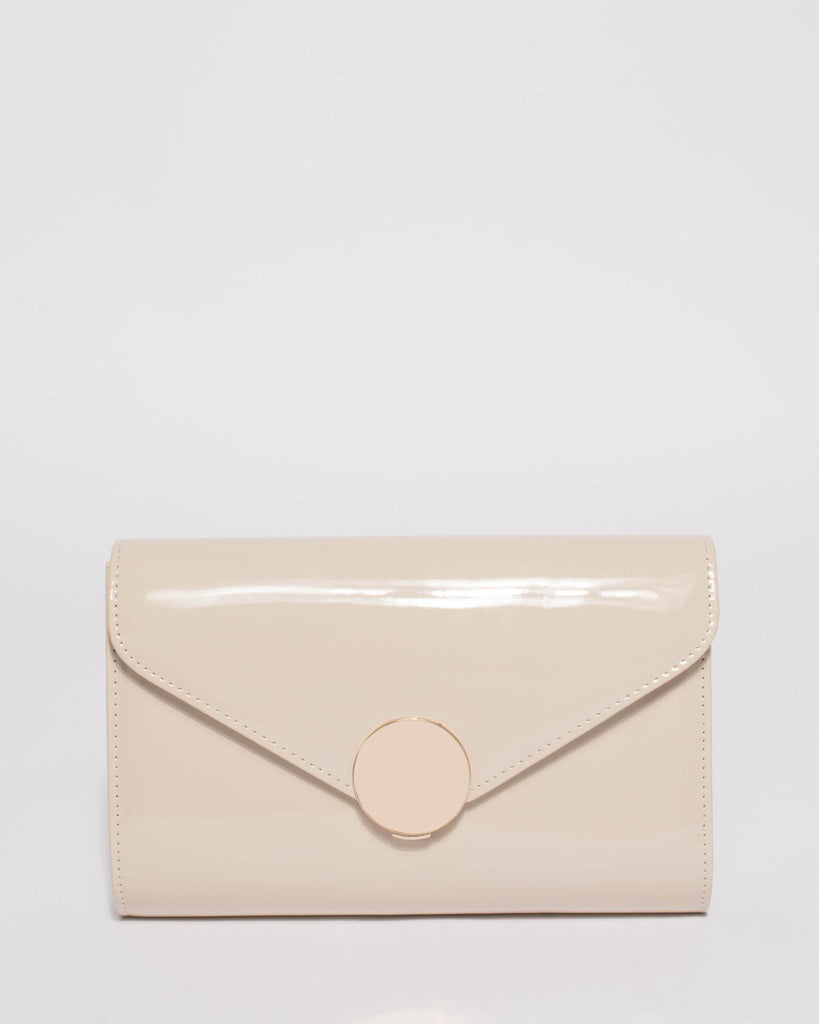 Ivory Ros Lock Clutch Bag