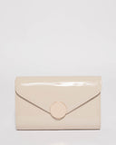 Ivory Ros Lock Clutch Bag